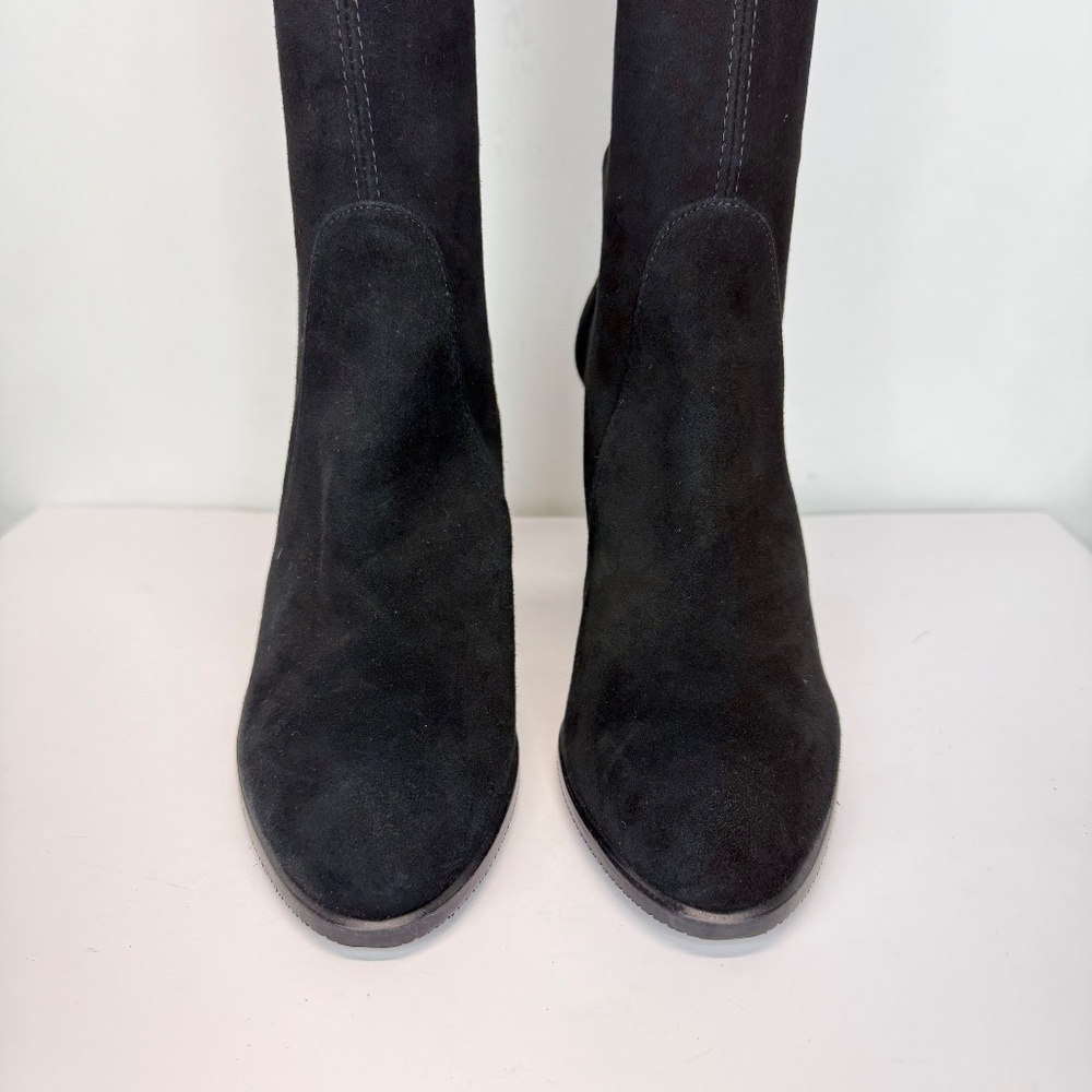 New Stuart Weitzman Highland Over The Knee Boot Black Suede Sz 9 - Picture 8 of 16